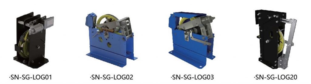 Các mẫu bộ điều tốc thang máy SN-SG-LOG01, LOG02, LOG03, LOG20