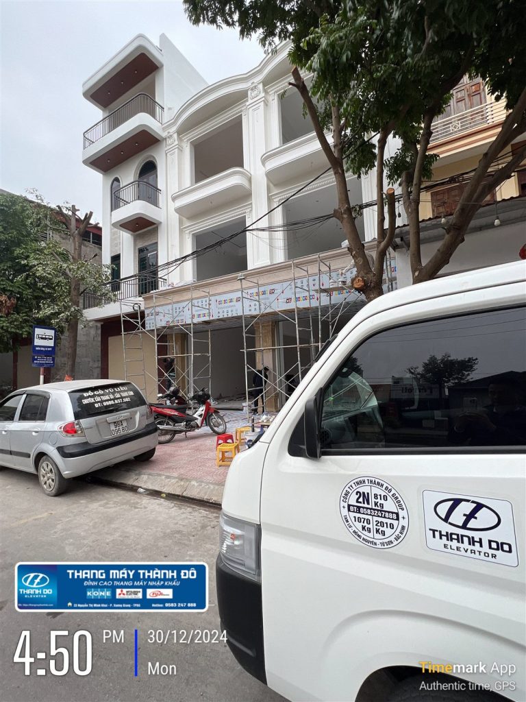 Xe kỹ thuật Thang máy Thành Đô tại công trình, phục vụ cứu hộ 24/7 khu vực Bắc Giang